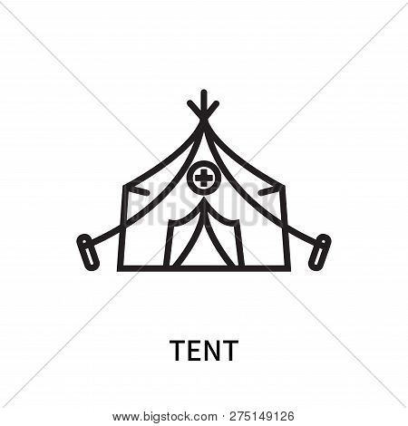 Tent Icon Isolated On White Background. Tent Icon Simple Sign. Tent Icon Trendy And Modern Symbol Fo