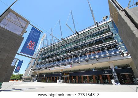Melbourne Australia - December 1, 2018: Mcg Melbourne Cricket Ground Stadium Melbourne Australia