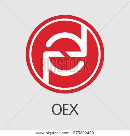 Exchange - Oex. The Crypto Coins Or Cryptocurrency Logo.