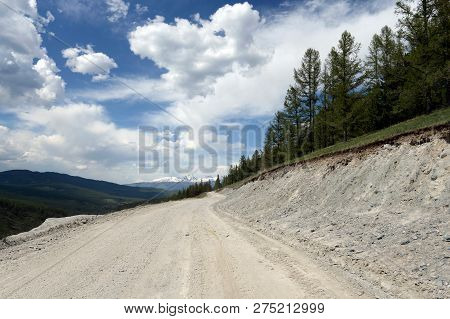 The Road To The Pass Katu-yaryk On The Ulagan Plateau In The Altai Republic