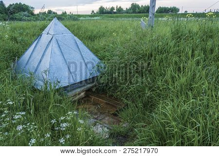 The Holy Spring Of St. Sergius Of Radonezh On A Quiet Summer Evening In The Village Of Debolovskoye,
