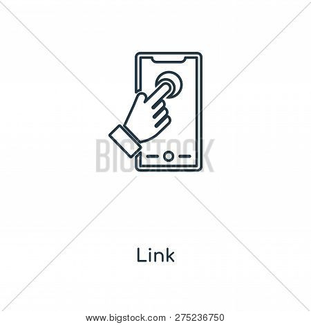 Link Icon In Trendy Design Style. Link Icon Isolated On White Background. Link Vector Icon Simple An
