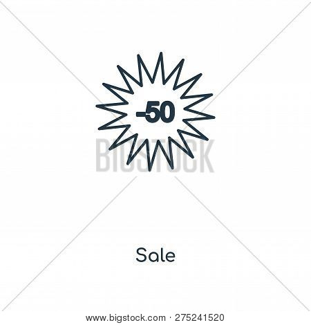 Sale Icon In Trendy Design Style. Sale Icon Isolated On White Background. Sale Vector Icon Simple An