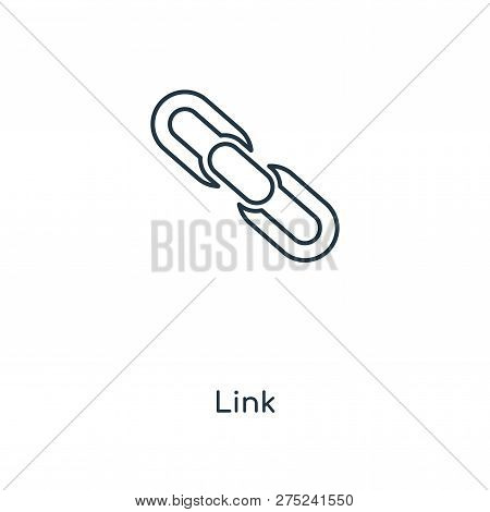 Link Icon In Trendy Design Style. Link Icon Isolated On White Background. Link Vector Icon Simple An