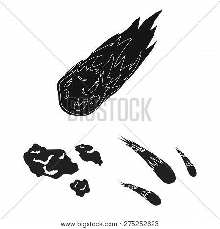 Vector Illustration Of Shooting And Fire Icon. Set Of Shooting And Asteroid Vector Icon For Stock.