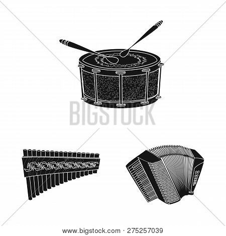 Vector Illustration Of Music And Tune Symbol. Collection Of Music And Tool Vector Icon For Stock.