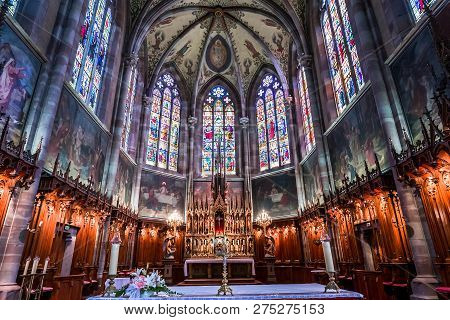 Obernai Cathedral, Alsace, France