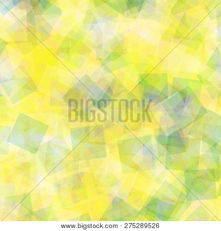 Abstract Squares Pattern. Pink Geometric Background. Ravishing Random Squares. Geometric Chaotic Dec