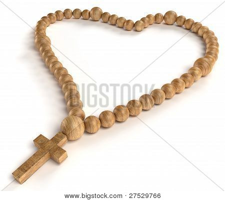 Vida religiosa y el amor: Madera coronilla o Rosario