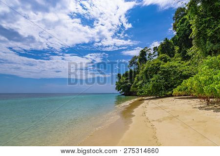 The Beach On The Island Of Koh Kradan. Andaman Sea, Trang Province, Southern Thailand