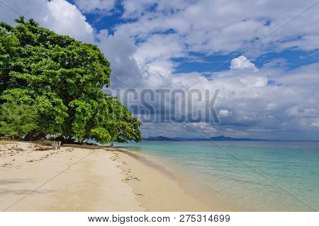 The Beach On The Island Of Koh Kradan. Andaman Sea, Trang Province, Southern Thailand