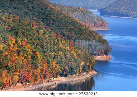 Allegheny krajobraz Las Narodowy w spadek czasu