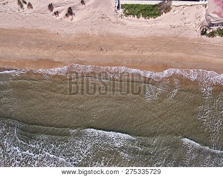 Aerial View Of Granelli Beach, A Seaside Place In Sicily