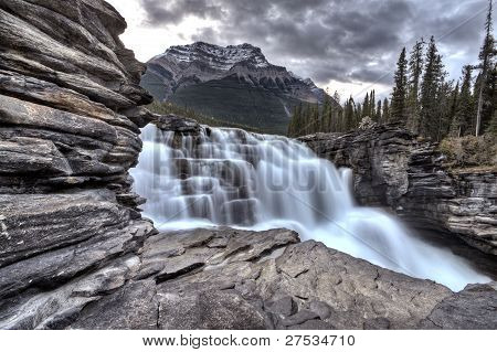 Athabasca cascata Alberta Canada