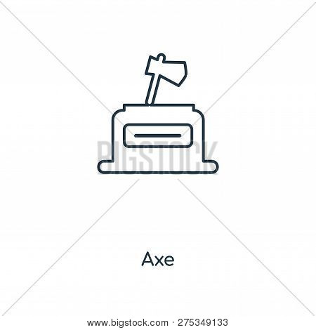 Axe Icon In Trendy Design Style. Axe Icon Isolated On White Background. Axe Vector Icon Simple And M