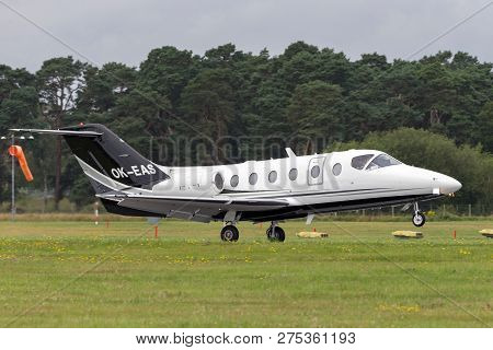 Farnborough, Uk - July 19, 2014: Raytheon Beechjet 400a Ok-eas.