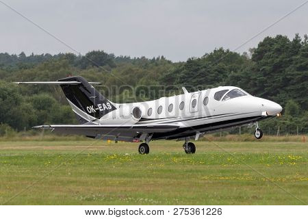 Farnborough, Uk - July 19, 2014: Raytheon Beechjet 400a Ok-eas.