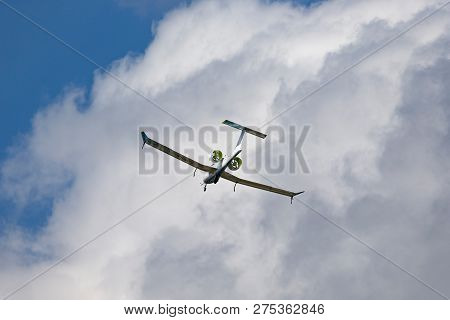 Farnborough, Uk - July 16, 2014: The Airbus E-fan Is A Prototype Electric Aircraft Being Developed B