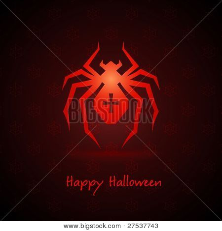 araignée pour halloween sur fond illustration vectorielle