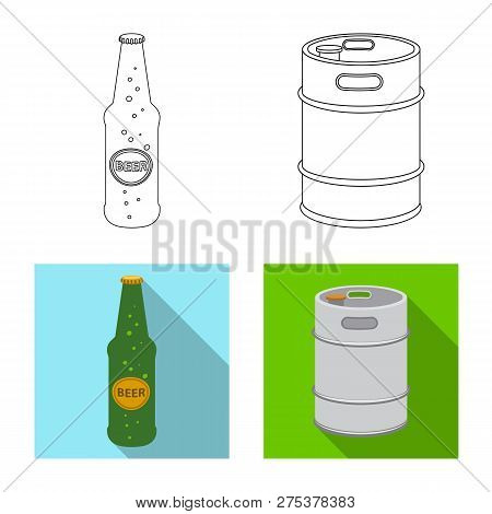 Vector Design Of Pub And Bar Sign. Collection Of Pub And Interior Stock Vector Illustration.