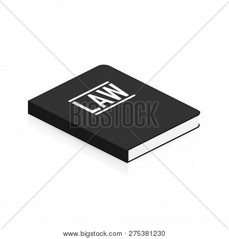 Concept Law Book For Web Page, Banner, Social Media. Vector Stock Illustration