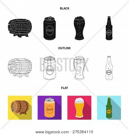 Vector Design Of Pub And Bar Sign. Collection Of Pub And Interior Stock Vector Illustration.