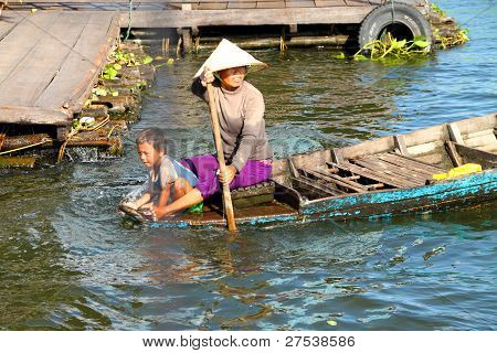 Travel In Tonle Sap Lake, Khmer Republic