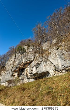 Karst Rock Formations In The Regional Natural Park Of Lessinia (valle Delle Sfingi), Veneto, Verona,