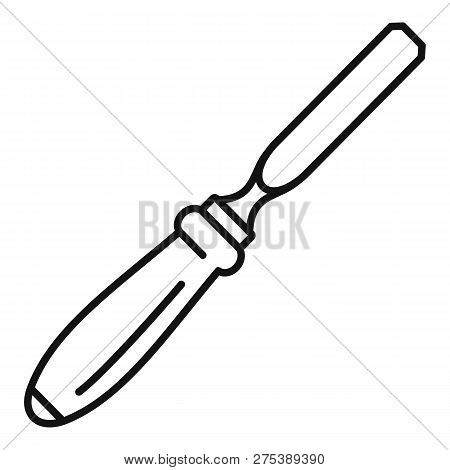 Wood Metal Rasp Icon. Outline Wood Metal Rasp Vector Icon For Web Design Isolated On White Backgroun