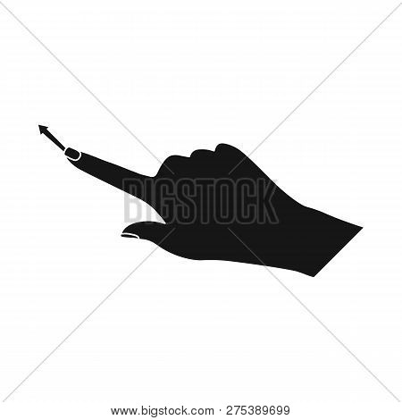 Vector Design Of Touchscreen And Hand Sign. Collection Of Touchscreen And Touch Vector Icon For Stoc