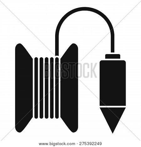 Gravity Line Tool Icon. Simple Illustration Of Gravity Line Tool Vector Icon For Web Design Isolated