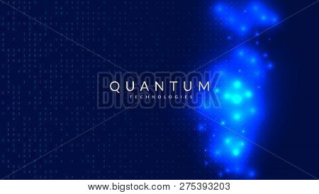 Big Data Background. Technology For Visualization, Artificial Intelligence, Deep Learning And Quantu