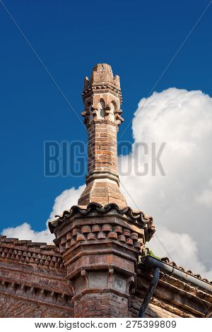 Detail Of The Ancient Church Of Of Santa Agnese (saint Agnes - Xii Century) In Downtown Of Ferrara, 