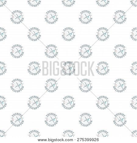 Tourist Helicopter Pattern Seamless Vector Repeat For Any Web Design