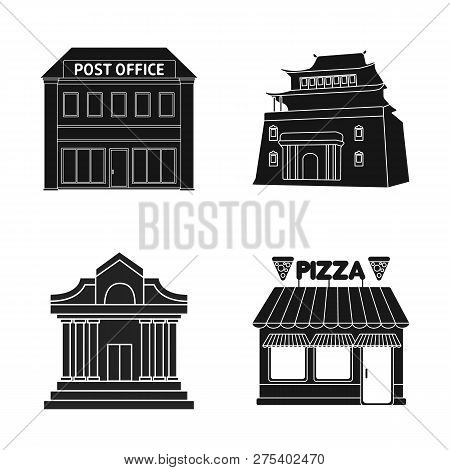 Vector Design Of Building And City Logo. Set Of Building And Business Stock Vector Illustration.