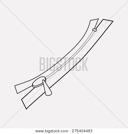 Zipper Icon Line Element. Vector Illustration Of Zipper Icon Line Isolated On Clean Background For Y