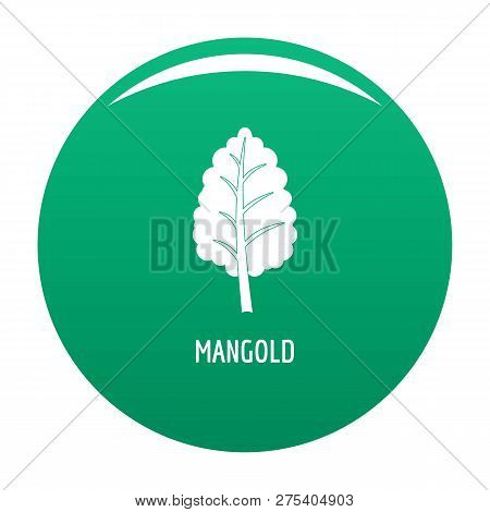 Mangold Icon. Simple Illustration Of Mangold Vector Icon For Any Design Green