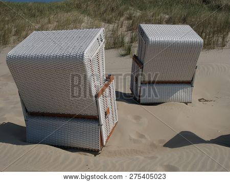 the beach of baltrum at the North sea