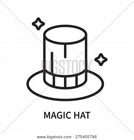 Magic Hat Icon Isolated On White Background. Magic Hat Icon Simple Sign. Magic Hat Icon Trendy And M