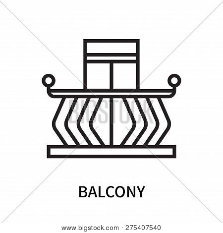 Balcony Icon Isolated On White Background. Balcony Icon Simple Sign. Balcony Icon Trendy And Modern 