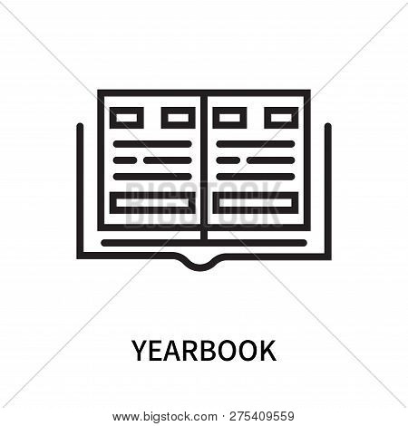 Yearbook Icon Isolated On White Background. Yearbook Icon Simple Sign. Yearbook Icon Trendy And Mode