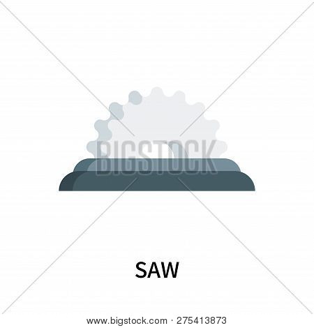Saw Icon Isolated On White Background. Saw Icon Simple Sign. Saw Icon Trendy And Modern Symbol For G