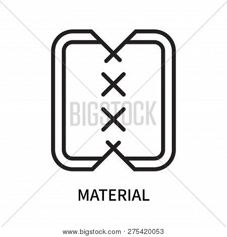 Material Icon Isolated On White Background. Material Icon Simple Sign. Material Icon Trendy And Mode