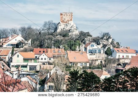 Kozi Hradek, Mikulov, Czech Republic. Ancient Architecture. Travel Destination. Beauty Photo Filter.