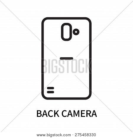 Back Camera Icon Isolated On White Background. Back Camera Icon Simple Sign. Back Camera Icon Trendy