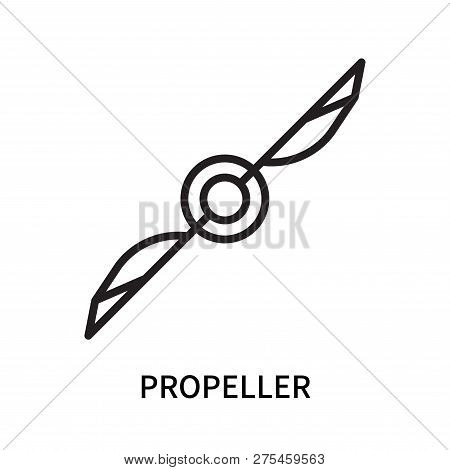 Propeller Icon Isolated On White Background. Propeller Icon Simple Sign. Propeller Icon Trendy And M