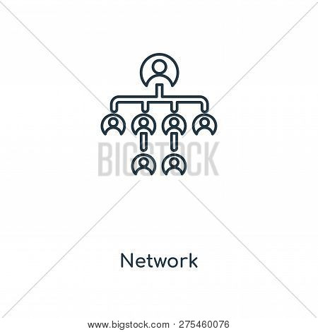 Network Icon In Trendy Design Style. Network Icon Isolated On White Background. Network Vector Icon 