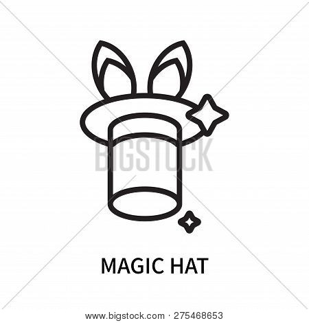 Magic Hat Icon Isolated On White Background. Magic Hat Icon Simple Sign. Magic Hat Icon Trendy And M