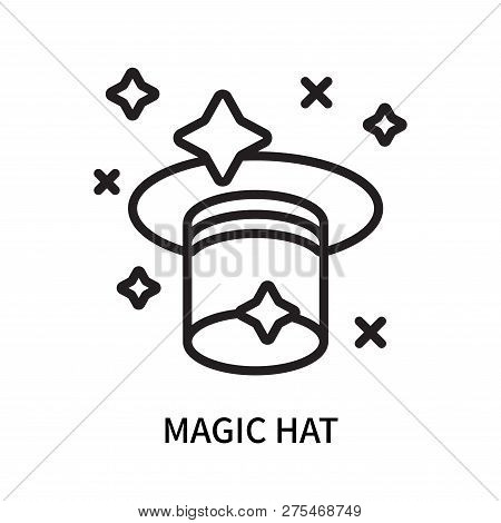 Magic Hat Icon Isolated On White Background. Magic Hat Icon Simple Sign. Magic Hat Icon Trendy And M