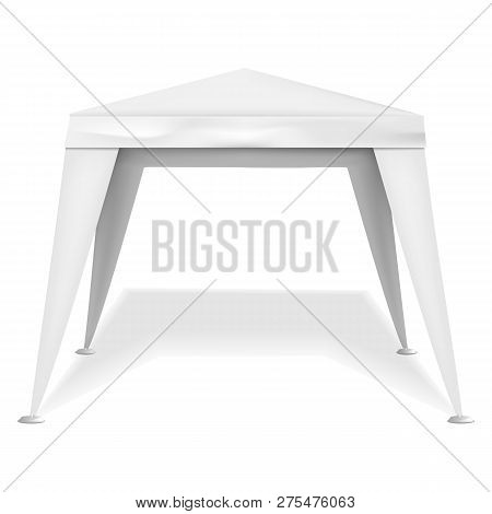 Commercial Tent Icon. Realistic Illustration Of Commercial Tent Vector Icon For Web Design Isolated 
